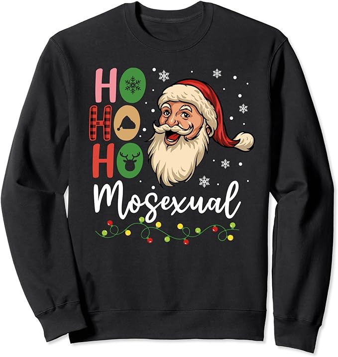 Ho Ho Homosexual Santa Claus Christmas Holiday Gay Les LGBT Sweatshirt