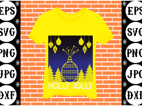 Holly jolly graphic t shirt