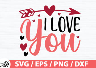 I love you SVG