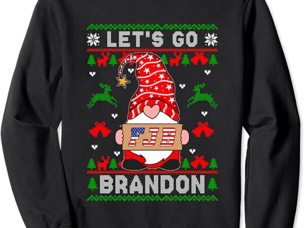 Let’s go braden brandon funny gnome christmas ugly sweater sweatshirt