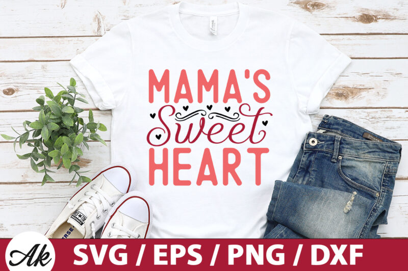 Mama’s sweet heart SVG