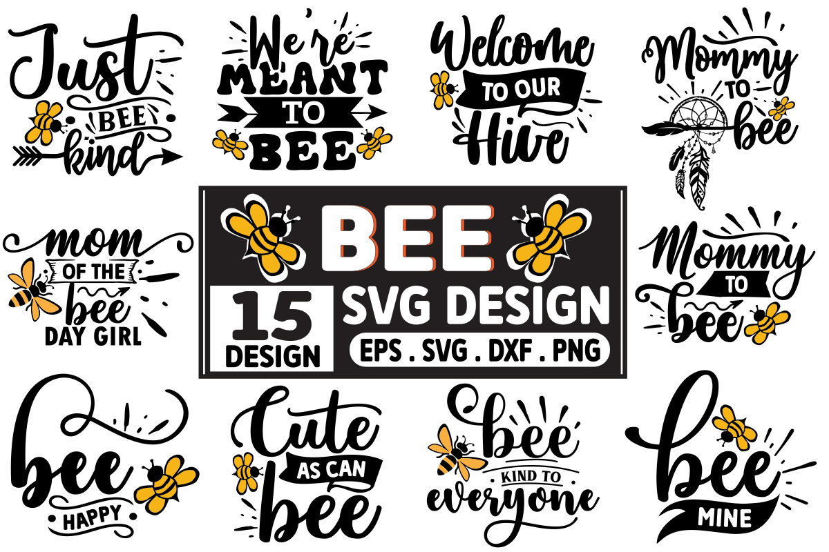 Mega Bee Svg, Bee Bundle, Bee Svg Bundle, Bee Clipart, Queen Bee Svg ...