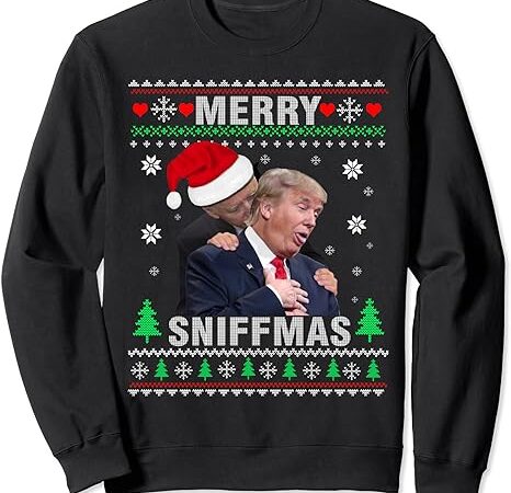 Merry sniffmas christmas anti biden ugly christmas sweater sweatshirt