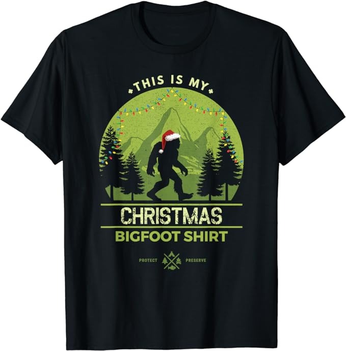 15 Bigfoot Christmas Shirt Designs Bundle For Commercial Use Part 5, Bigfoot Christmas T-shirt, Bigfoot Christmas png file, Bigfoot Christma