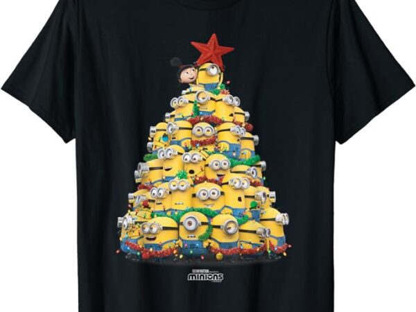 Minions christmas tree t-shirt