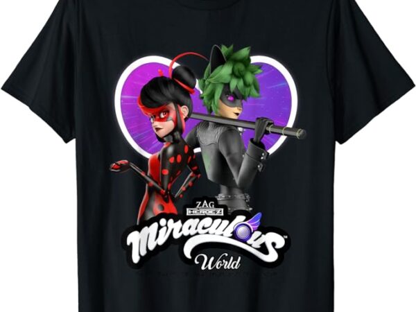 Miraculous ladybug cat noir tales of shadybug and claw noir t-shirt