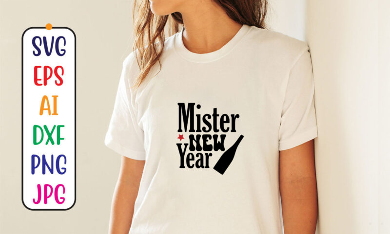 Mister New Year Svg