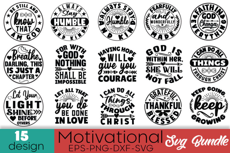 Motivational Svg Bundle