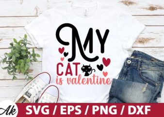 My cat is valentine SVG