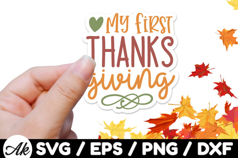 My first thanks giving Stickers Design