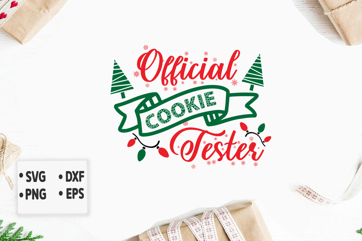 Official cookie tester svg Merry Christmas SVG Design, Merry Christmas