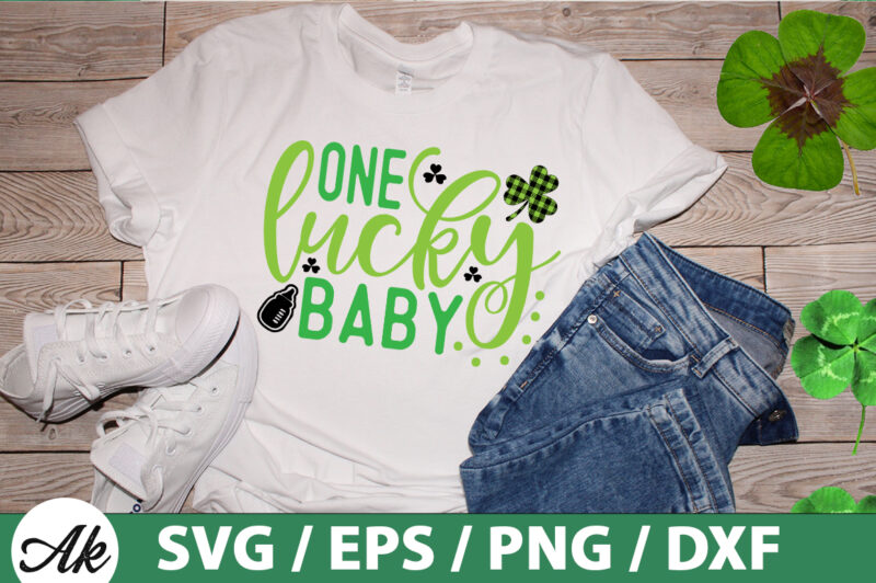 One lucky baby SVG