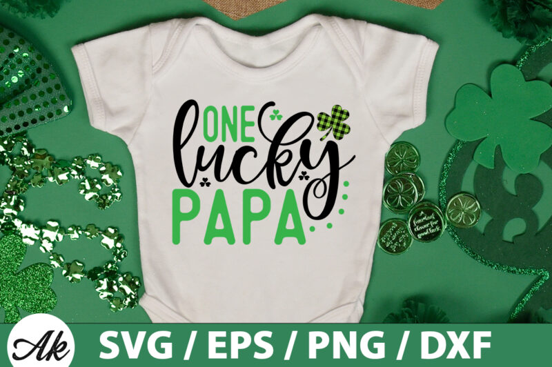 One lucky papa SVG