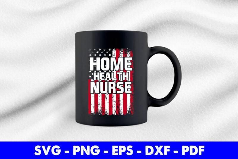 USA Flag Nurse Nursing Svg Png Dxf Cutting Printable Files.