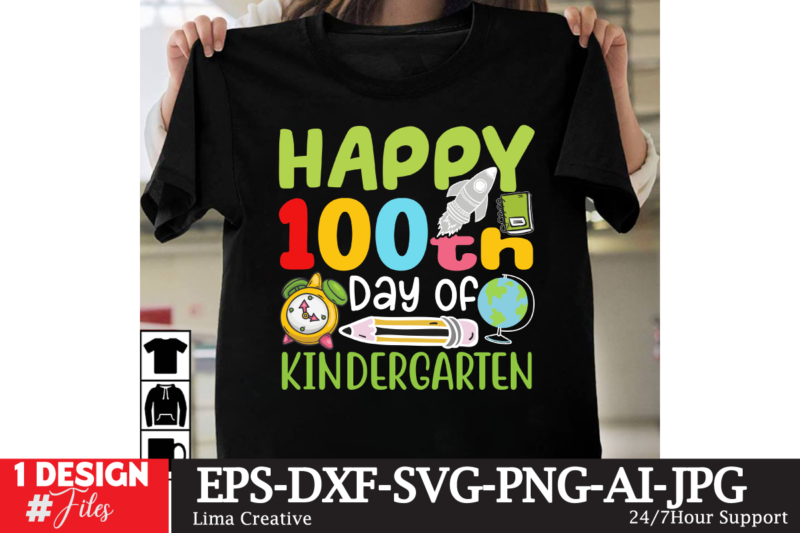 100th Day Of School T-shirt DEsign Bundle