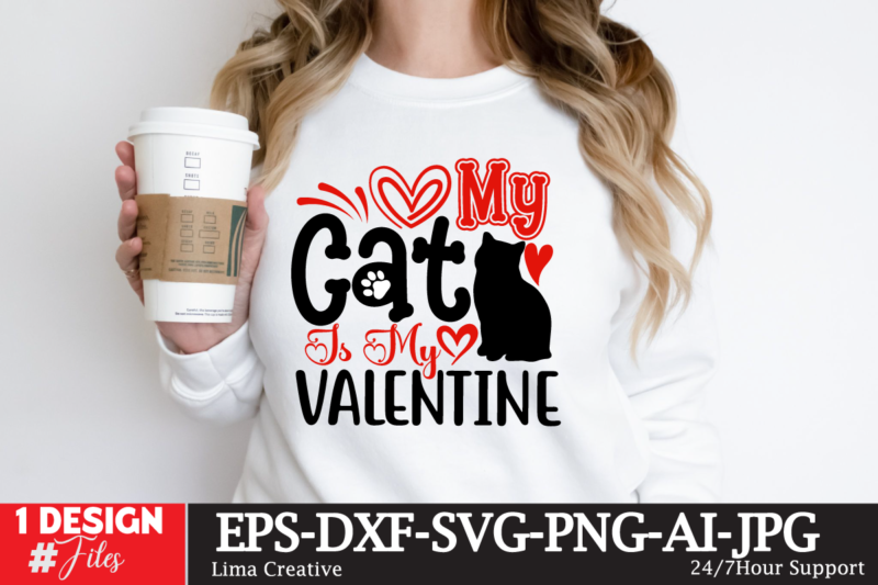 Valentine’s Day T-shirt Design BUndle ,Valentine’s Day SVG BUndle