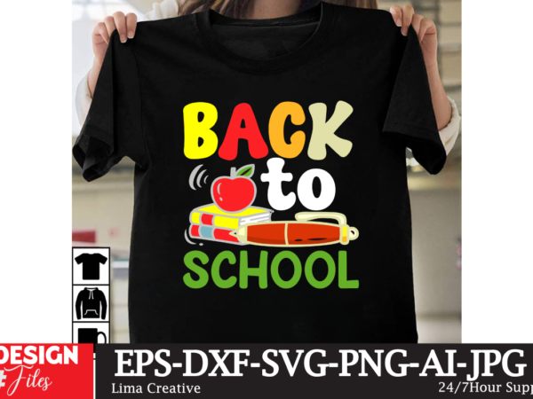 Back to school t-shirt design