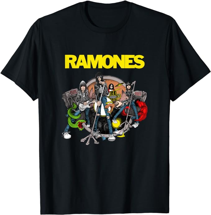 Ramones Road To Ruin Rock Music Band T-Shirt