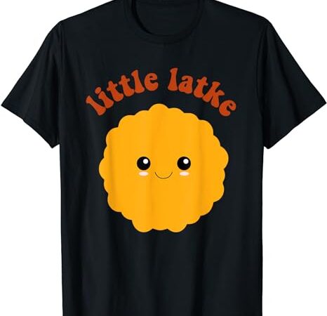 Retro hanukkah little latke baby happy hanukkah pajamas kids t-shirt