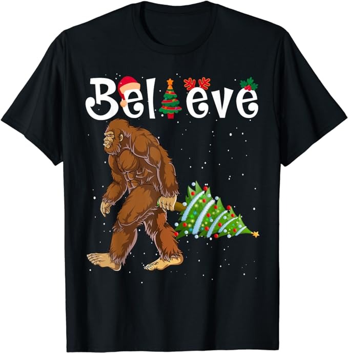 15 Bigfoot Christmas Shirt Designs Bundle For Commercial Use Part 5, Bigfoot Christmas T-shirt, Bigfoot Christmas png file, Bigfoot Christma