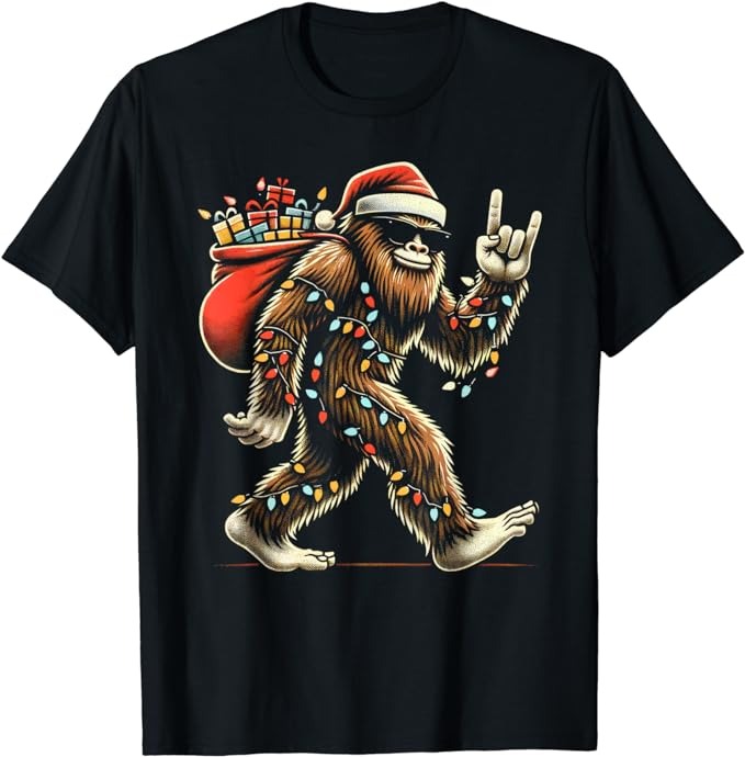 15 Bigfoot Christmas Shirt Designs Bundle For Commercial Use Part 5, Bigfoot Christmas T-shirt, Bigfoot Christmas png file, Bigfoot Christma