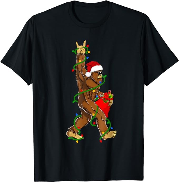 15 Bigfoot Christmas Shirt Designs Bundle For Commercial Use Part 6, Bigfoot Christmas T-shirt, Bigfoot Christmas png file, Bigfoot Christma