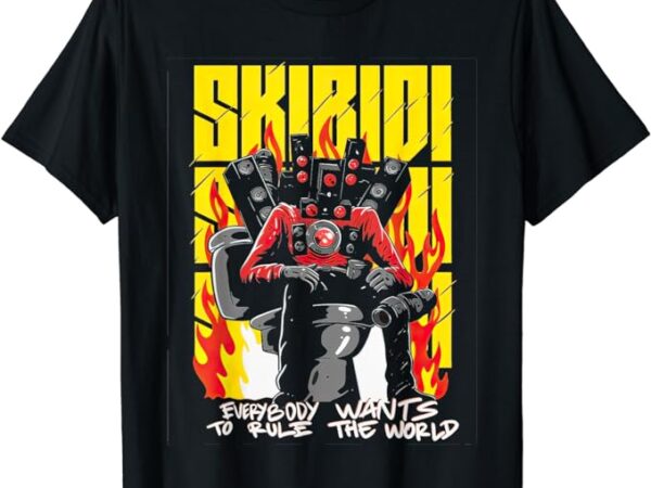 Skibidi toilet costume camera man shirt speaker man, tv man t-shirt