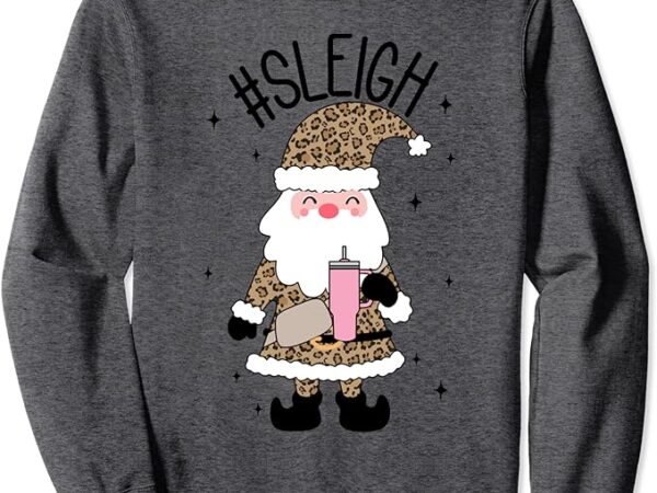 Sleigh santa claus bougie christmas funny christmas party sweatshirt