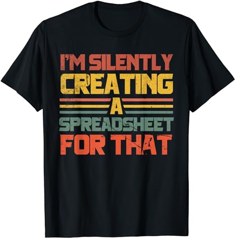 Spreadsheet TShirt Accountant Finance Spreadsheet For That T-Shirt ...