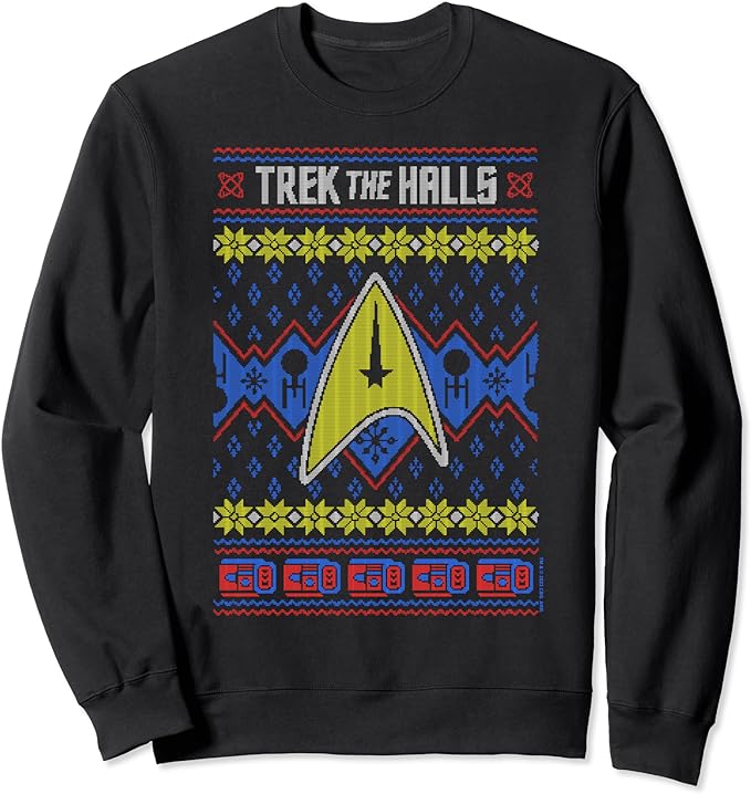 Star Trek Trek the Halls Ugly Christmas Sweatshirt