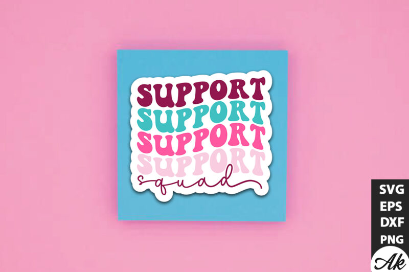 Retro World Cancer Stickers SVG Bundle