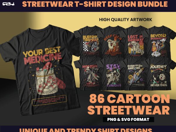 Cartoon t-shirt designs bundle, streetwear design bundle, shirt design, cartoon design, urban t-shirts, hip hop t-shirt, dtf, dtg