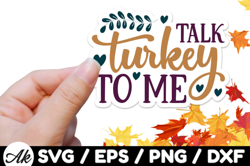 Talk turkey to me Stickers Design