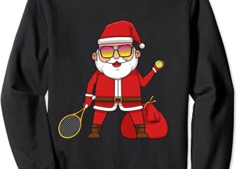 Tennis Player Racket Lover Santa Claus Xmas Gift Sweatshirt