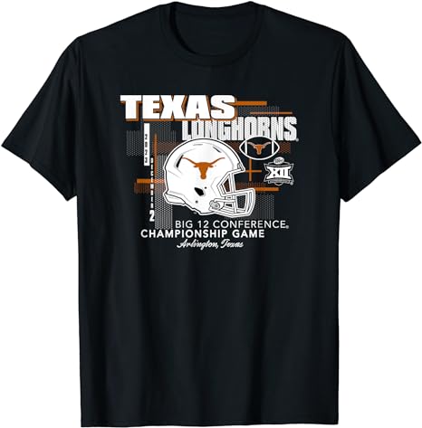 Texas Longhorns Big 12 Championship 2023 Football Helmet T-Shirt