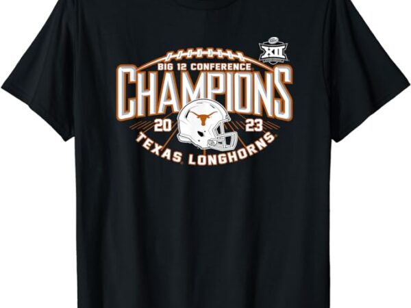 Texas longhorns big 12 champs 2023 football helmet t-shirt