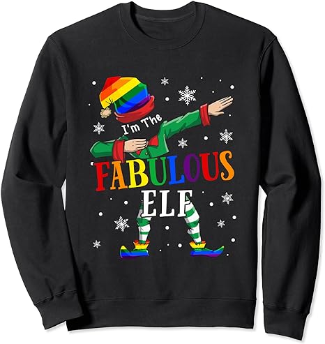 The Fabulous Elf Dabbing Christmas Party Sweatshirt