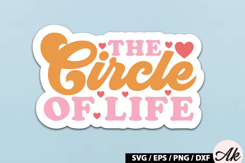 The circle of life Retro Stickers