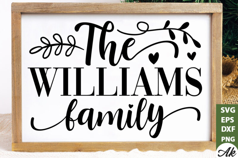 The williams family SVG