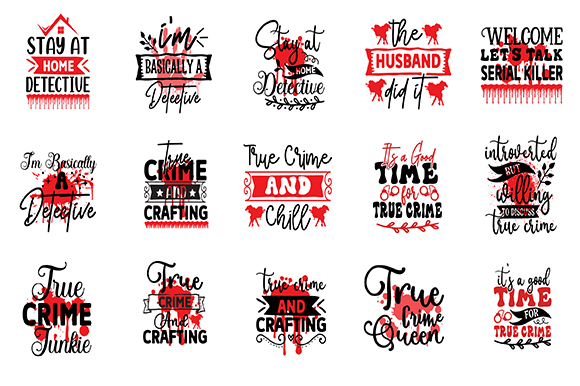 True crime svg bundle, true crime junkie svg, crime show svg bundle, murder shows svg, serial killer svg, Crime Bundle, svg files for cricut