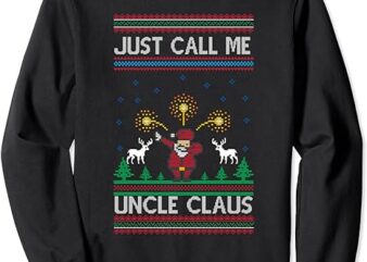 Uncle Claus Dabbing Ugly Christmas Sweater Holiday Costume Sweatshirt
