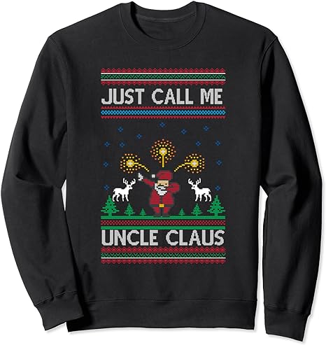 Uncle Claus Dabbing Ugly Christmas Sweater Holiday Costume Sweatshirt