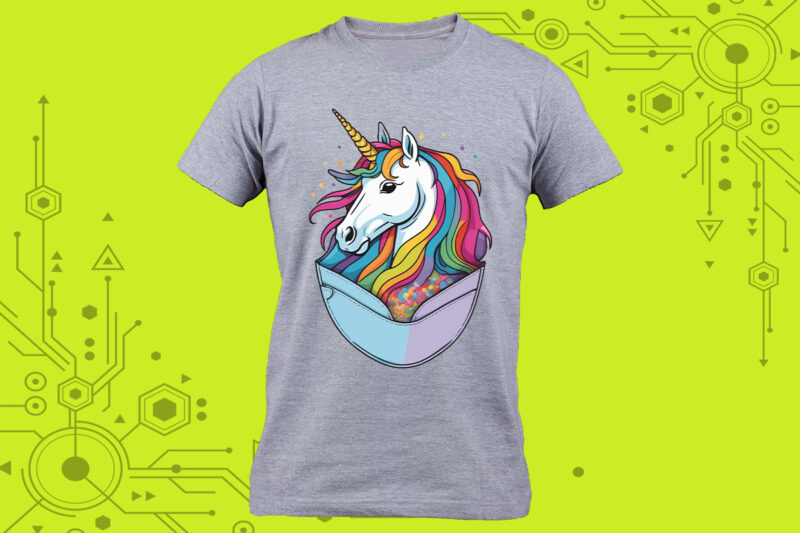 Unicorn Illustrations in Clipart meticulously crafted for Print on Demand websites