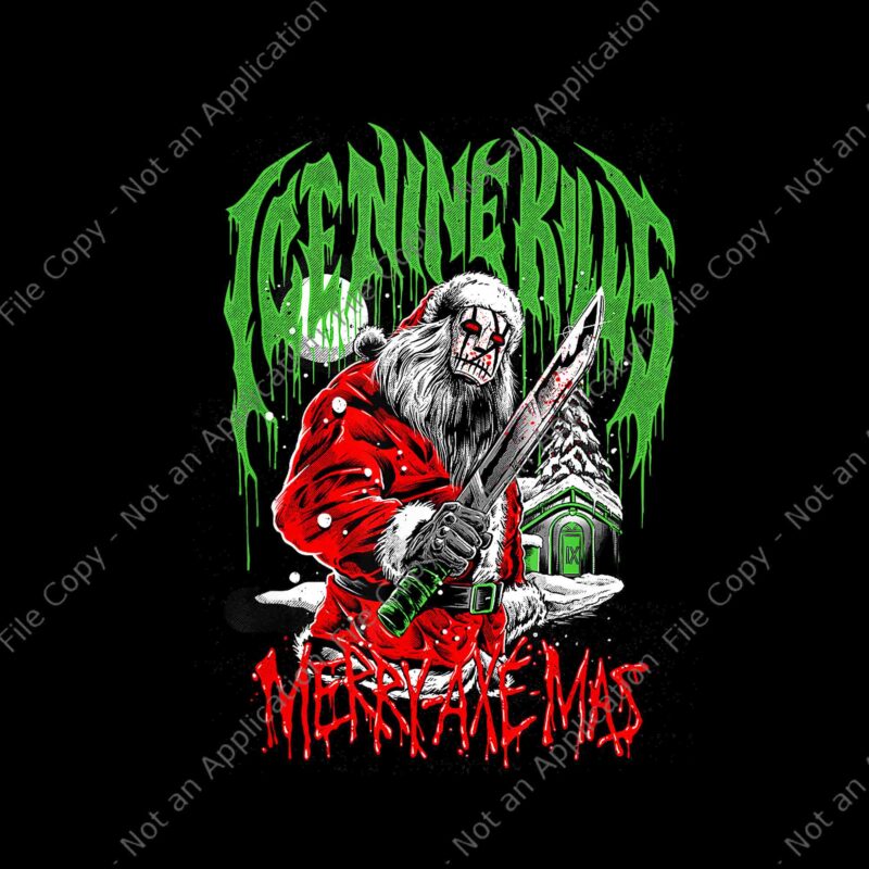 Ice Nine Kills Merry Axe Mas PNG, Merry Xmas Holiday PNG, Ice Nine Kills PNG