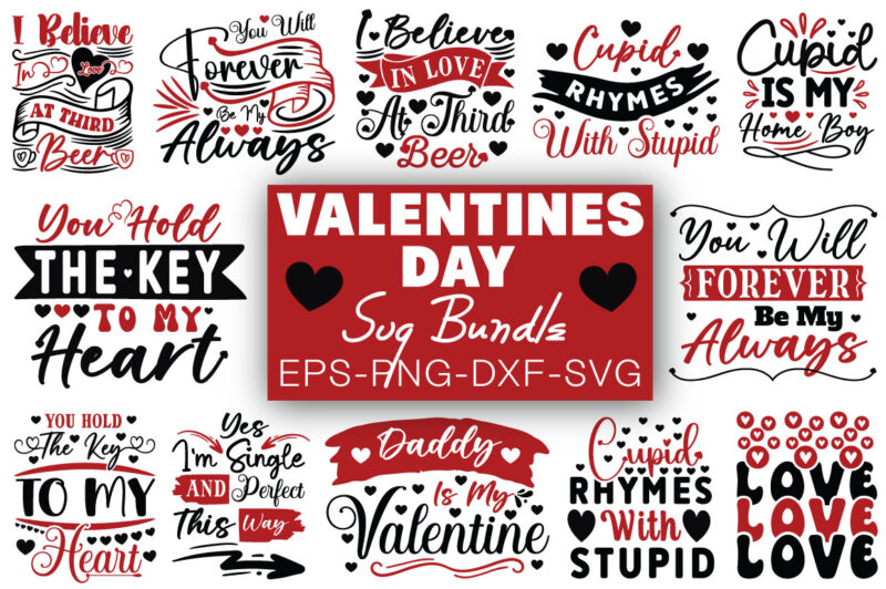 Valentine Day T-shirt Bumndle Valentine Day Svg Bumndle