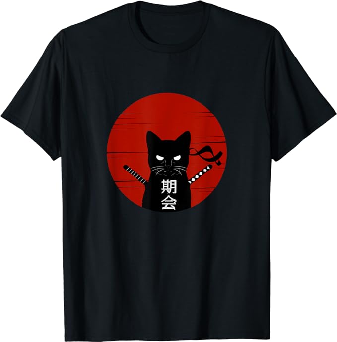 Vintage Japanese Sunset Style Cat Kitten Lover T-Shirt - Buy t-shirt ...