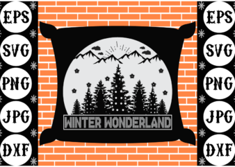 Winter Wonderland t shirt design for sale