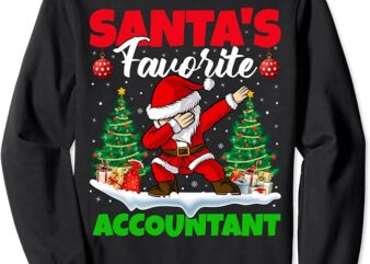 Xmas Dabbing Santa’s Favorite Accountant Christmas Sweatshirt