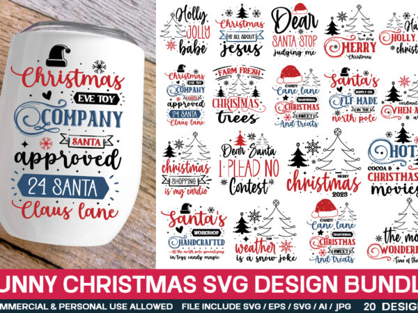 Christmas t-shirt design bundle