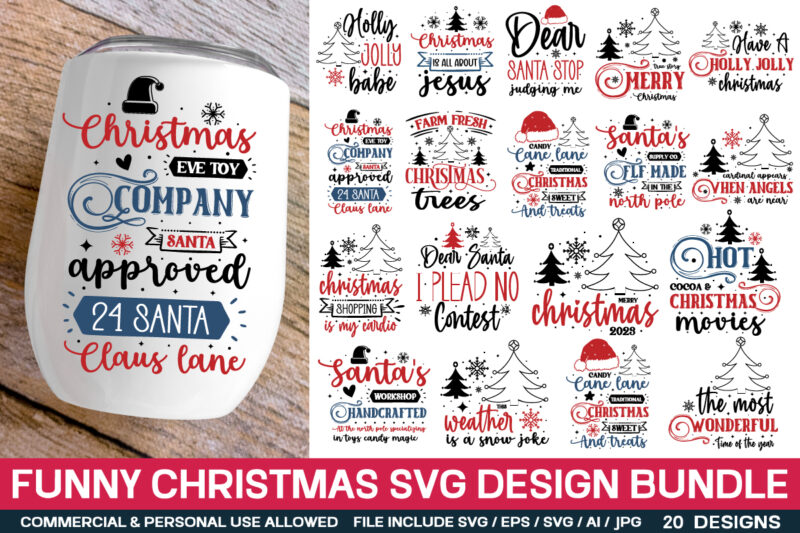 Christmas t-shirt Design Bundle